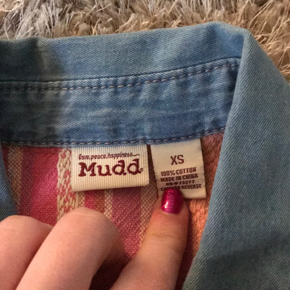 Mudd Sleeveless Jean Cover Up - Picture 2 of 2